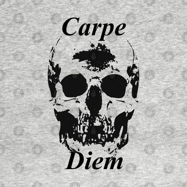 Gothic Skull Carpe Diem Seize The Day by Mindseye222